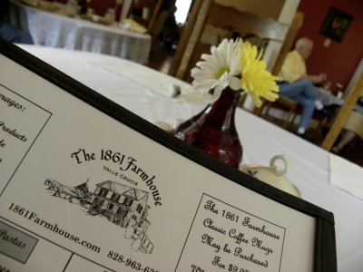 Lunch at the 1861 Farmhouse