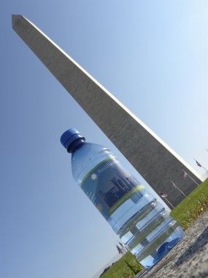 One big water bottle