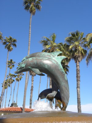 Stearns Wharf Dolphin Fountain