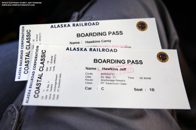 Alaska RR Boarding Pass