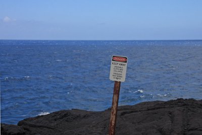 Sea cliffs near Kalapana, Hawaii