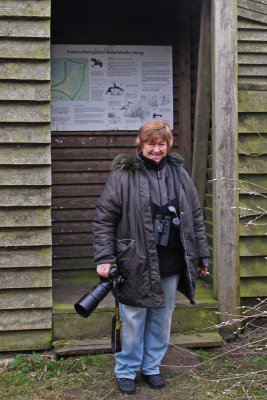 Davorka at the hide