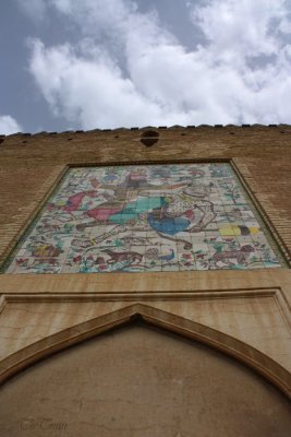 Tilework over the main entrance