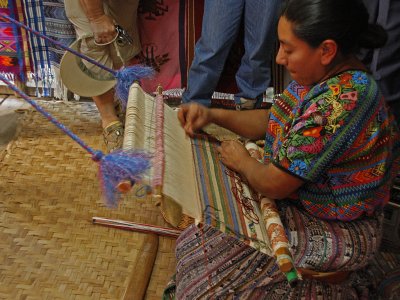 Woman Weaving Pattern