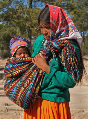 Tarahumara Girl with Baby