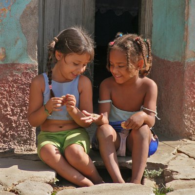 Two Girls Sharing