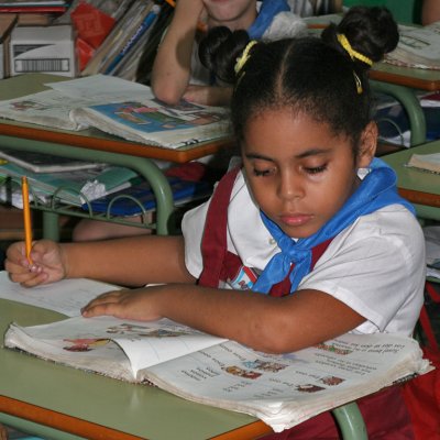 Student with Workbook