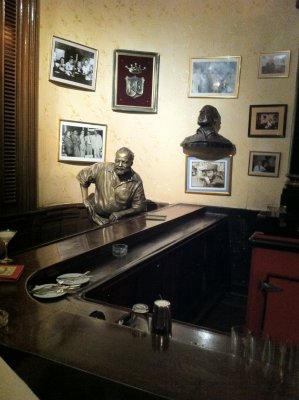 Hemingway at Floridita Bar