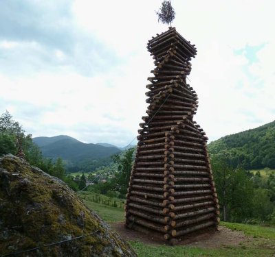Bûcher de la Saint-Jean en Alsace