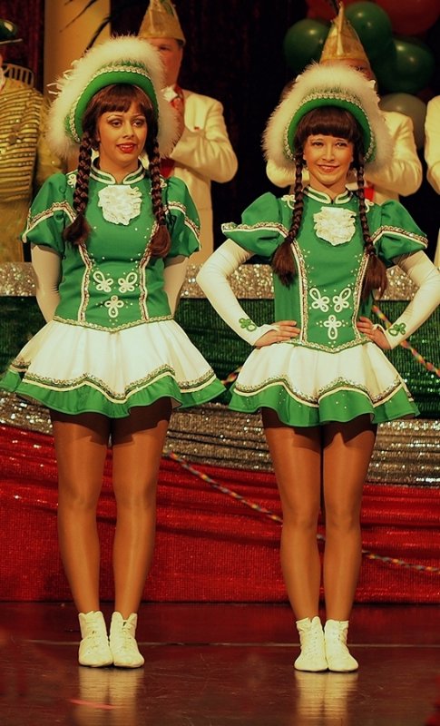 Two Girls from the Carnival Dance Team