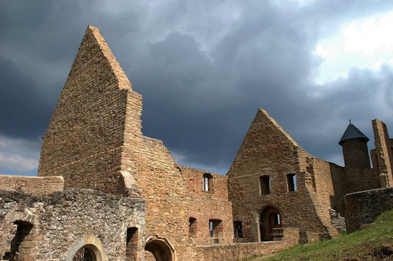 Dark Clouds above the Castle Ruin