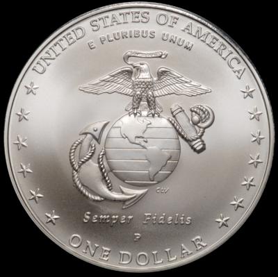 2005 MarinesComm. Silver Dollar