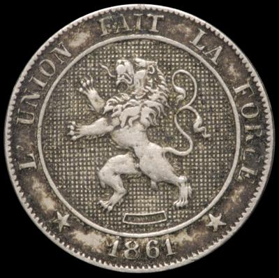 1861 Belgium5 Centimes
