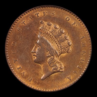 1854 Type TwoGold DollarPCGS AU 58