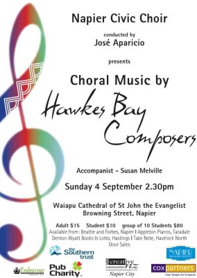 Choral Music by Hawkes Bay Composers