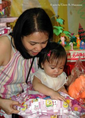 Opening of gift