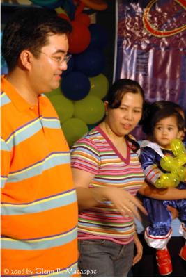 Celebrant and parents