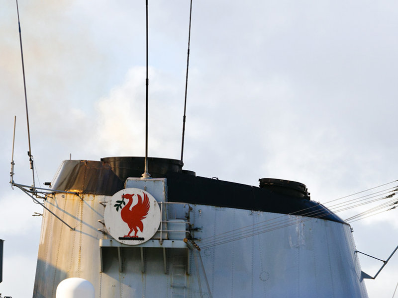 HMS Liverpool -  the crazy red chicken 