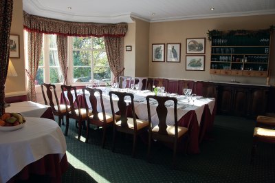 Dining room at the Inn at Hawnby