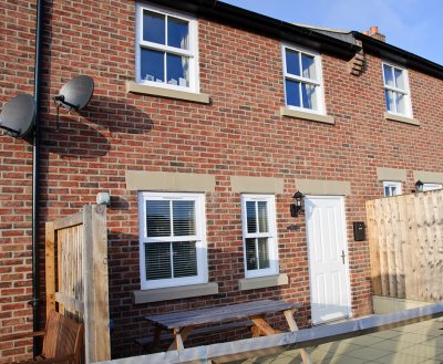 The back of the holiday cottage