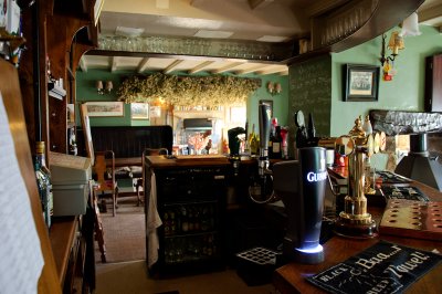 The bar at the Fox and Hounds Sinnington   8 September 2011