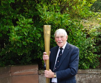Me holding the Olympic torch