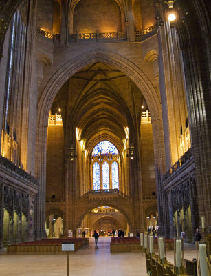 Liverpool Cathedral looking East to West