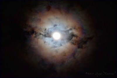 Clouds and Moon Feb 6th