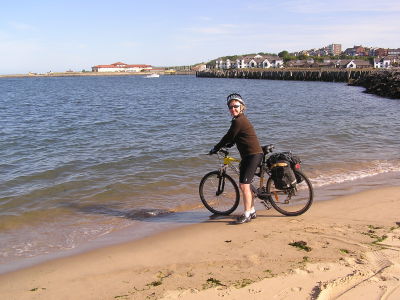 dipping the front wheel in the North Sea