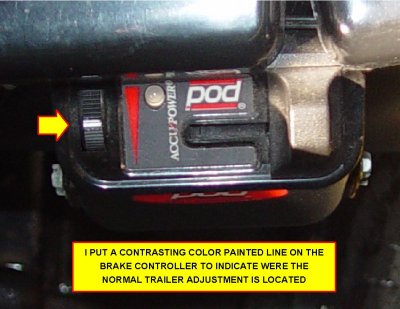 BRAKE CONTROLLER ADJUSTMENT NORMAL SETTING