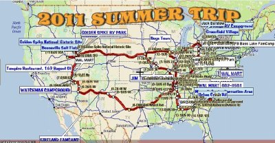 2011 TRIP ROUTE