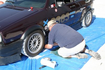 ROB ATTACHING THE SKIRT