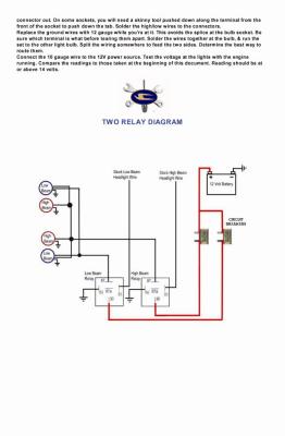  HEADLIGHT & TAILLIGHT RELAY UPGRADE PAGE 2