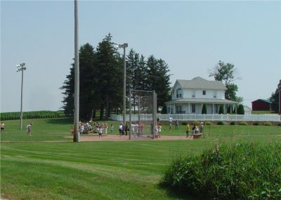 FIELD OF DREAMS FARMHOUSE AND FIELD