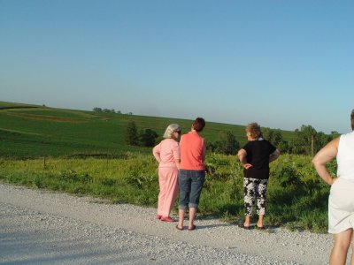 LOOKING ACROSS THE FIELD AT THE END OF THE TREE LINE WAS WHERE THE OLD FARM HOUSE WAS LOCATED