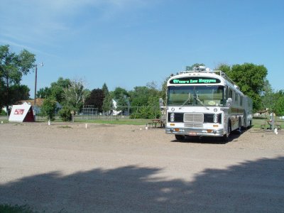 MY $4.00 ELECTRIC HOOKUP CAMPSITE AT THE TOURIST REST STOP IN TAYLOR, NEBRASKA