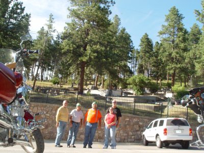 TOO CHEAP AND TOO TIRED TO WALK UP THE HILL TO THE GRAVE SITES OF BILL CODY AND CALAMITY JANE, WE SETTLED FOR THIS PHOTO