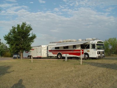 MY CAMPSITE AT ANGOSTURA STATE RECREATIONAL AREA NEAR HOT SPRINGS, SD