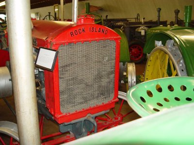THE FRONT OF THE ROCK ISLAND TRACTOR