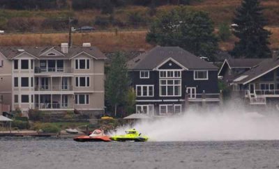 E-55 Hydroplane Blowover at Salmon Cup 2011