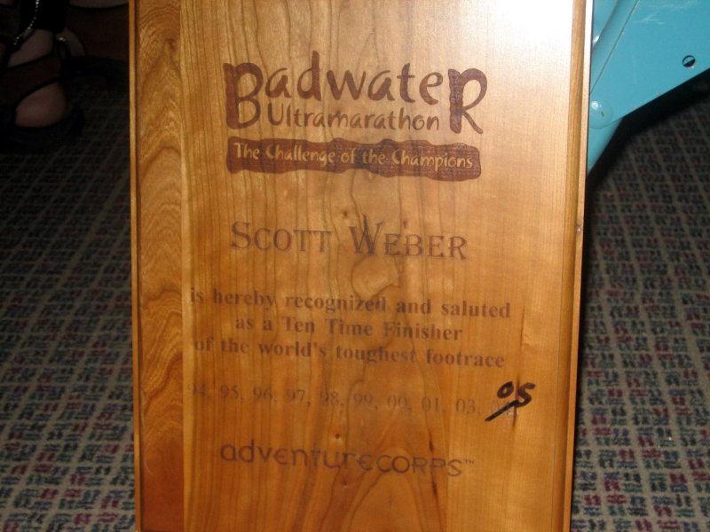Scott Webers 10-year award