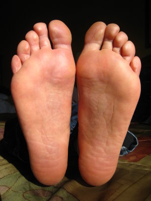 post-race feet - NO BLISTERS!
