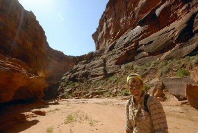 Trip Leader Lauren in Camouflage