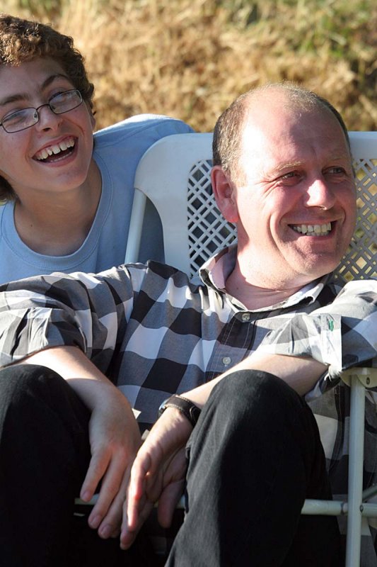 Smiles after the accident