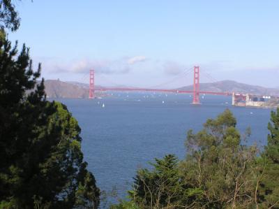 View of the Golden Gate Bridge from Land's End