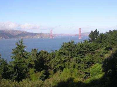 View of the Golden Gate Bridge from Land's End