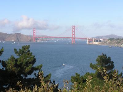 View of the Golden Gate Bridge from Land's End