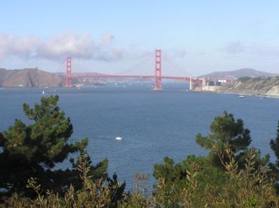 View of the Golden Gate Bridge from Land's End