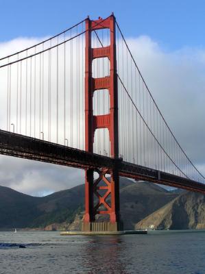 The Golden Gate Bridge from Fort Point