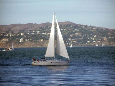 Sailboat on the bay